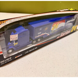 Vtg Nascar Winners Circle Jeff Gordon #24 Dupont Trailer Rig 1:64 Pepsi Firework